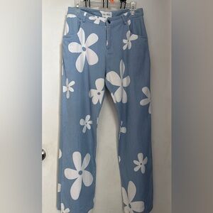 Love & Harmony Blue Floral Women Bottoms Large
